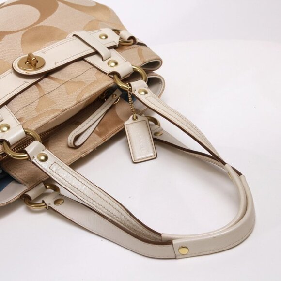 Coach Signature Sateen Carly Carryall - Picture 9 of 16